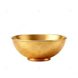 金色圆碗片