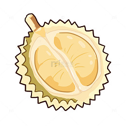 榴莲热带水果免抠元素