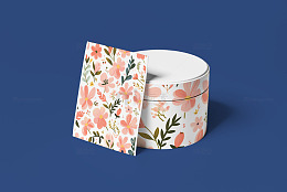 文创产品展示图  白色罐子包装产品样机