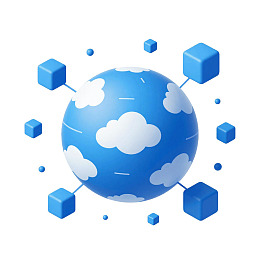 地球与立方体网络连接图