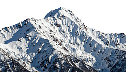 雪山峰顶雪景壮丽图片