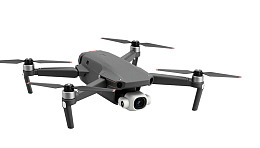 灰色无人机配备摄像头