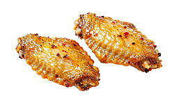 金黄香辣烤鸡翅图片