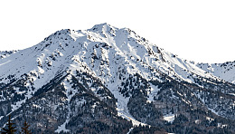 雪山巍峨覆盖积雪图片