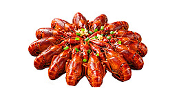 红烧小龙虾摆盘精美图片