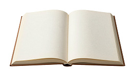 打开的空白书本图片