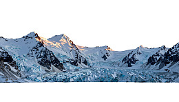 雪山冰川壮丽全景图片