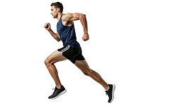 男性跑步者动态瞬间图片