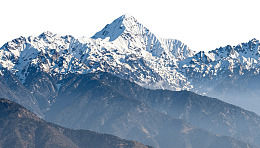 雪山巍峨层峦叠嶂图片