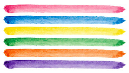 彩色水彩笔触条纹图案