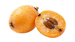 新鲜枇杷果实特写图片