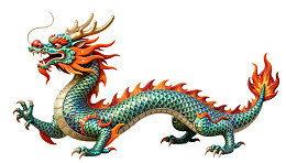 色彩斑斓的中国龙形象