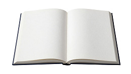 打开的空白书页图片