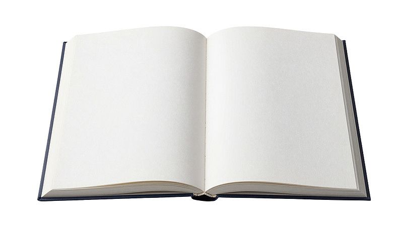 打开的空白书页图片