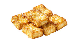 金黄酥脆的炸豆腐块图片