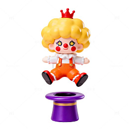 皇冠跃出魔术帽小丑元素