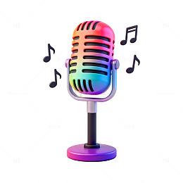 彩虹麦克音乐素材