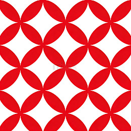 红白色几何图形图案壁纸