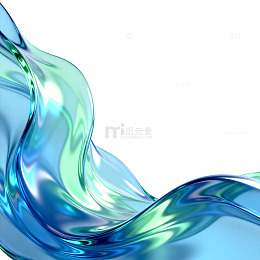 流动玻璃艺术效果素材