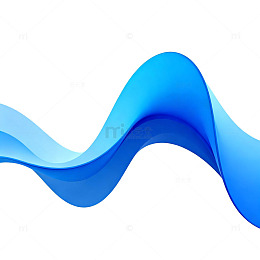蓝色流动曲线抽象图案