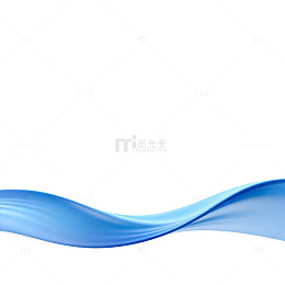 蓝色流畅曲线抽象艺术背景