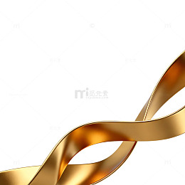 金色流动线条抽象艺术