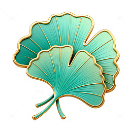 银杏叶金属浮雕工艺品