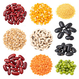 多彩豆类谷物食材