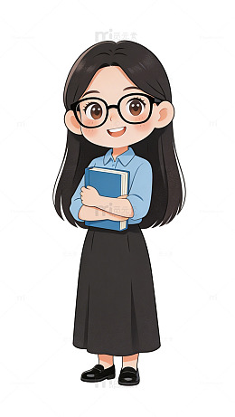 五一劳动节卡通女教师形象矢量设计素材