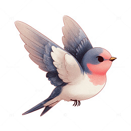 羽翼轻扬的梦幻燕子