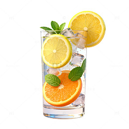 清爽夏日水果冰饮