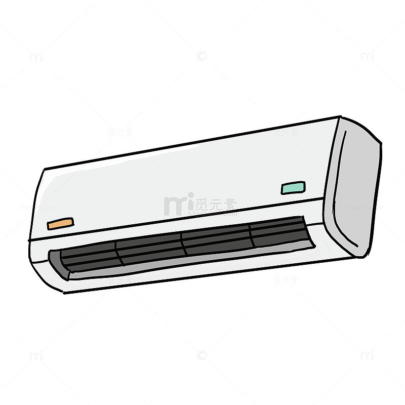 夏天空调免抠元素