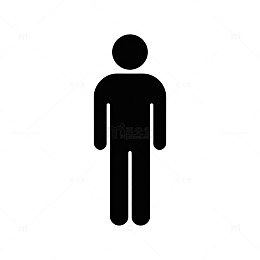 简约人物图标剪影设计元素