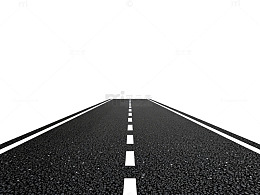 公路延伸远望