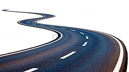 蜿蜒公路风景图