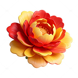 绚丽花卉艺术插画