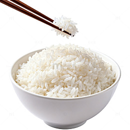 白米饭筷子图