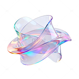彩虹玻璃艺术品设计素材