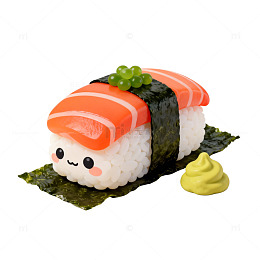 寿司卡通造型创意美食