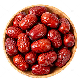 木碗红枣美食片