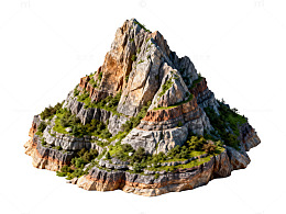 山景模型3D渲染