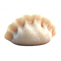 米白色饺子食物