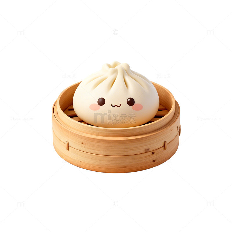 可爱包子造型点心模型