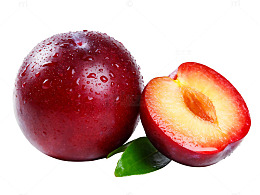 新鲜李子水果摄影图