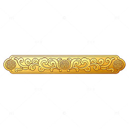 金色浮雕花纹装饰图案设计元素