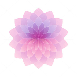 梦幻色彩交织的几何花海