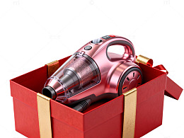 红色礼盒吸尘器