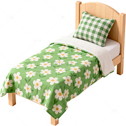 木质小床模型玩具