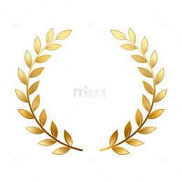 金色花环装饰图案矢量素材