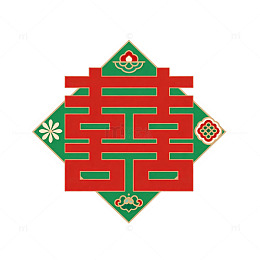 传统中国结喜庆图案设计元素